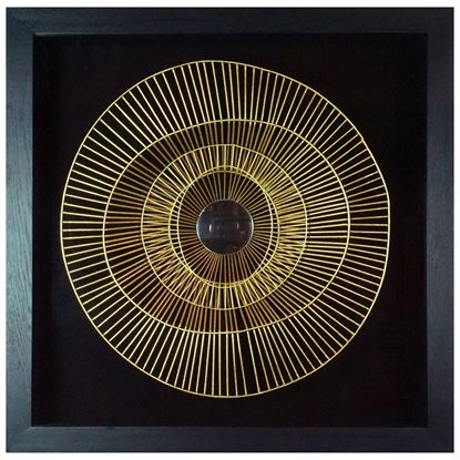Picture of Golden Concave Circle Shadow Box (MS38474) 31.50" L x 31.50" H