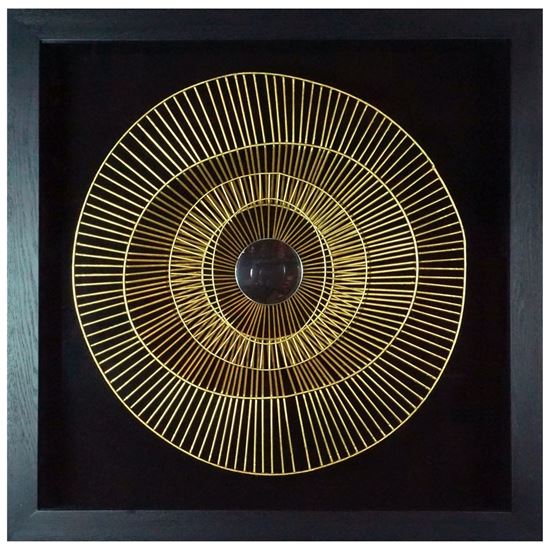 Picture of Golden Concave Circle Shadow Box (MS38474) 31.50" L x 31.50" H