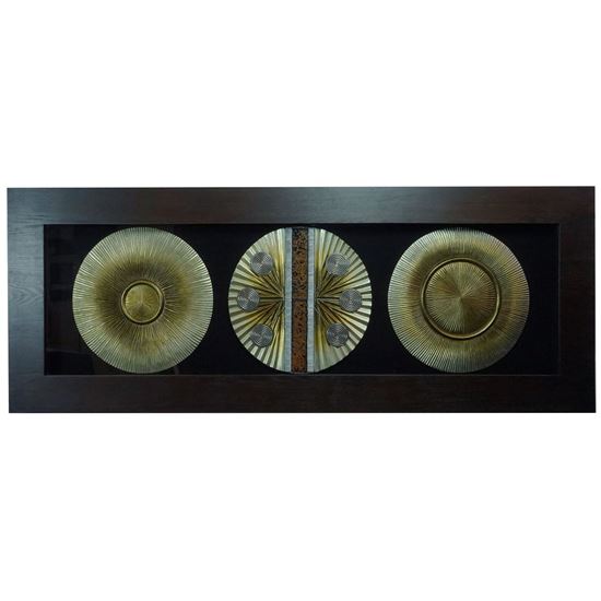 Picture of Medallion Trio Shadow Box Wall Décor (MS17392) 62.99" L x 23.62" H