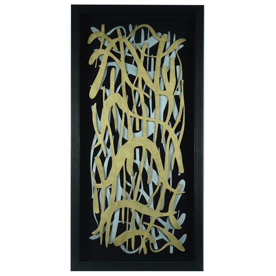 Picture of Climbing Vines Abstract Shadow Box Wall Décor (MS55617B) 35.43" L x 19.69" H