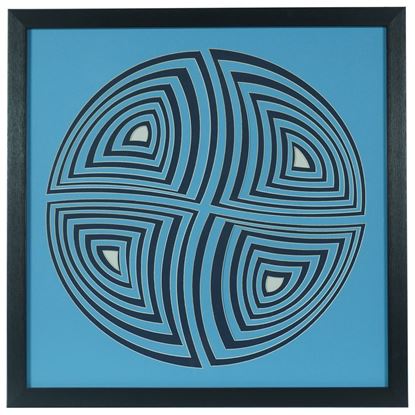 Picture of Multi-layered Geometry Art Shadow Box Wall Décor (MS55913A) 21.65" L x 21.65" H