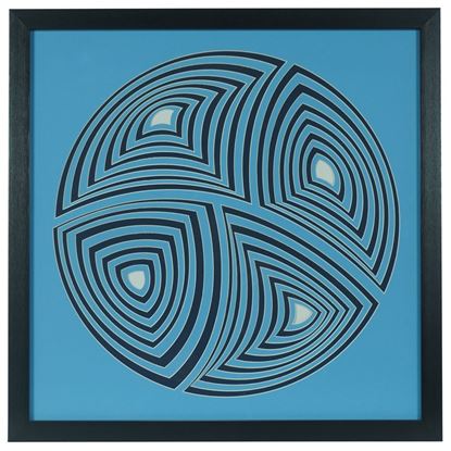 Picture of Multi-layered Geometry Art Shadow Box Wall Décor (MS55913B) 21.65" L x 21.65" H
