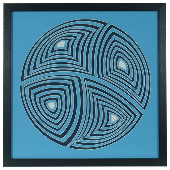 Picture of Multi-layered Geometry Art Shadow Box Wall Décor (MS55913B) 21.65" L x 21.65" H