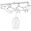 Picture of HUJI Under Cabinet Stemware Rack Storage Organization (1, Chrome) - HJ216