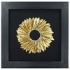 Picture of Golden Feather Wreath Shadow Box Wall Décor (MS30039) 35.43” x 35.43”