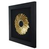 Picture of Golden Feather Wreath Shadow Box Wall Décor (MS30039) 35.43” x 35.43”