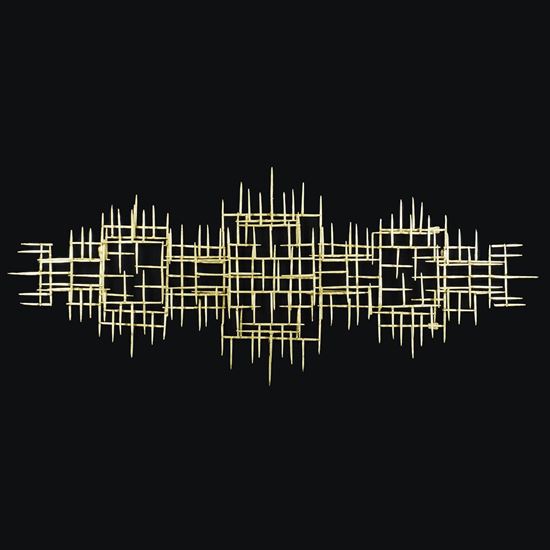 Picture of Grand Abstract Metal Wall Décor  (MS30273) 27.56” x 66.93”