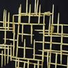 Picture of Grand Abstract Metal Wall Décor  (MS30273) 27.56” x 66.93”