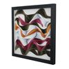 Picture of Silk Waves Paper Quilling Shadow Box Wall Décor  (MS36256A) 31.50” x 31.50”