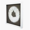 Picture of White Feather Wreath Shadow Box Wall Décor  (MS39206) 31.50” x 31.50”