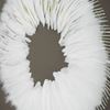 Picture of White Feather Wreath Shadow Box Wall Décor  (MS39206) 31.50” x 31.50”