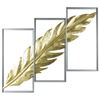 Picture of Gold Palm Leaf Shadow Box Wall Décor Set (MS55665B) 35.43" L x 23.62" H