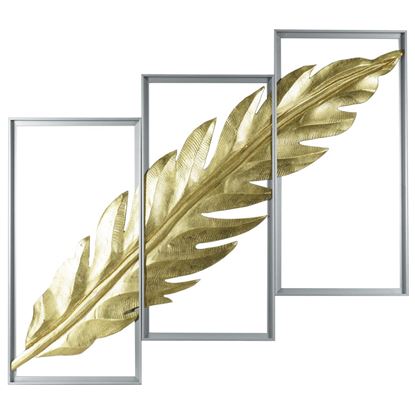 Picture of Gold Palm Leaf Shadow Box Wall Décor Set (MS55665B) 35.43" L x 23.62" H