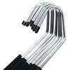 Picture of HUJI Non-slip Chrome Trouser Hangers Organizers (Set of 10) - HJ276