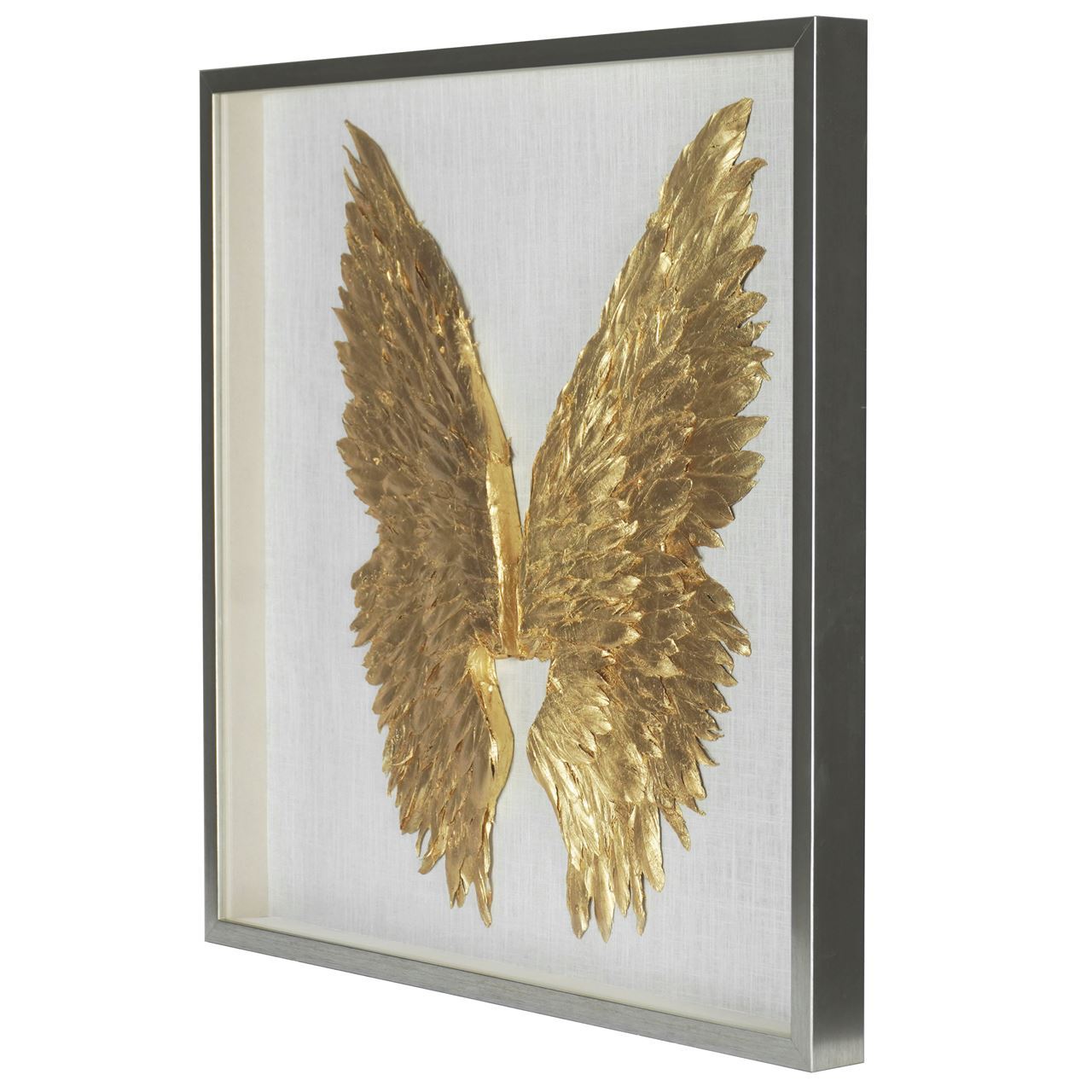 Huji Home Products. Gold Wings Acrylic Shadow Box Wall Décor (MS46979