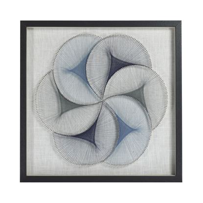 Picture of Abstract Blue String Art Shadow Box Wall Décor (MS46983B) 23.62" x 23.62"