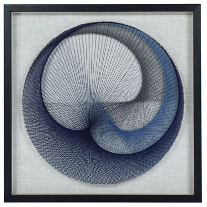 Picture of Abstract Blue String Art Shadow Box Wall Décor (MS46983A) 23.62" x 23.62"