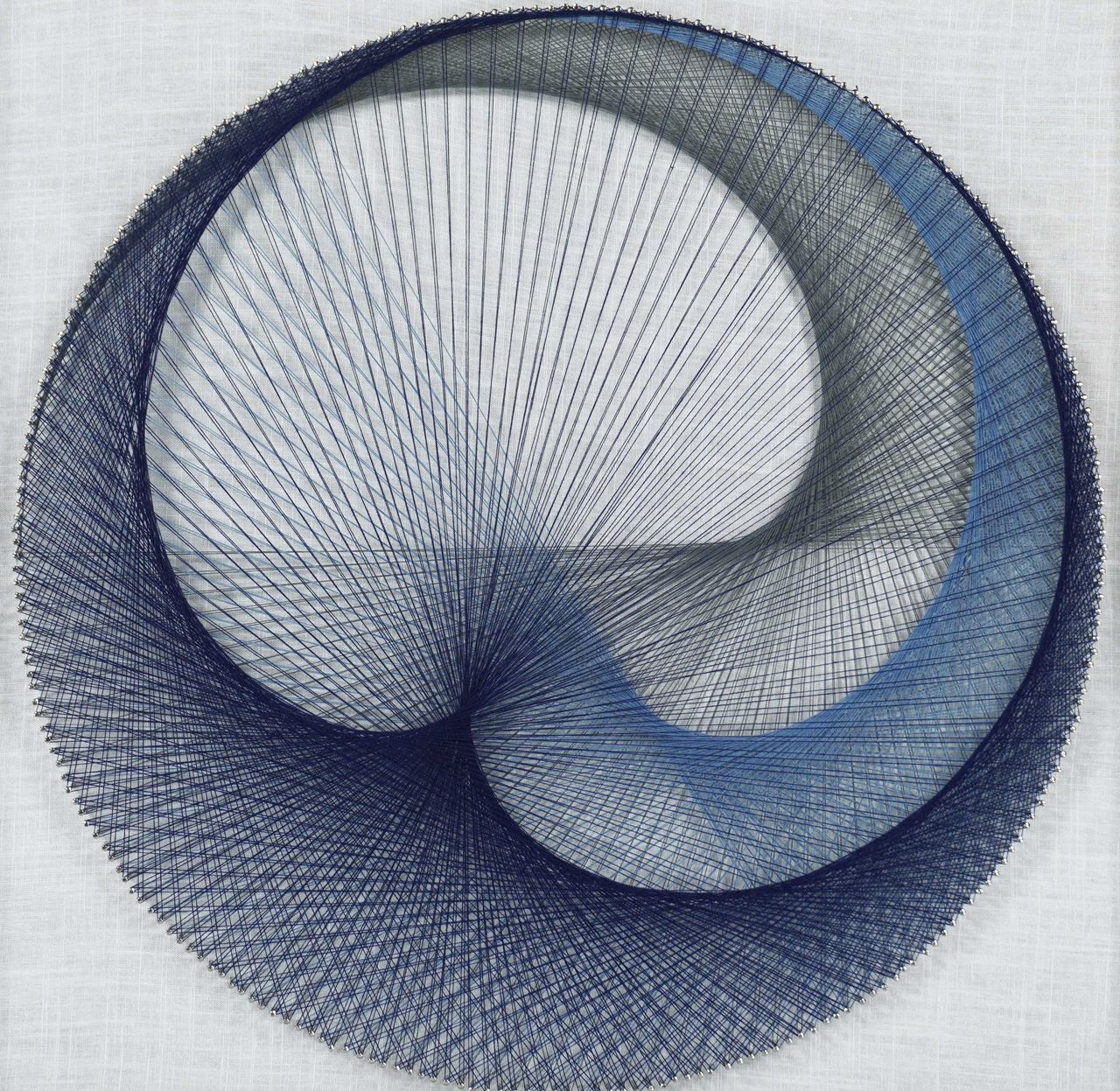 Huji Home Products. Abstract Blue String Art Shadow Box Wall Décor ...