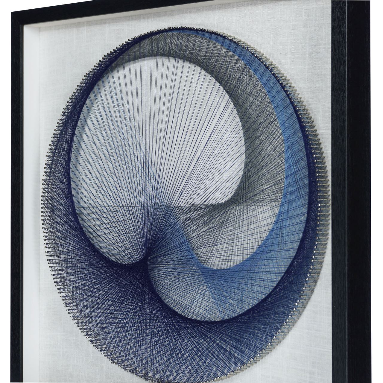 Huji Home Products. Abstract Blue String Art Shadow Box Wall Décor