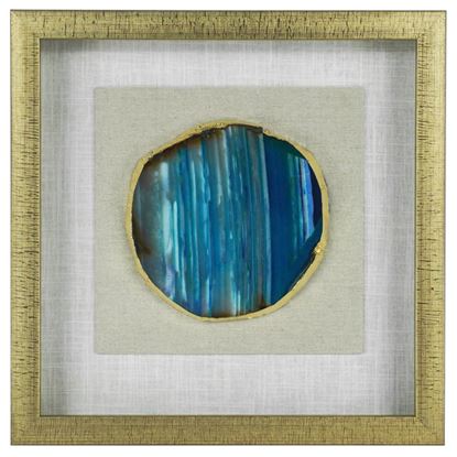 Picture of Agate Slice Shadow Box Wall Décor (MS46988B) 15.74" x 15.74"