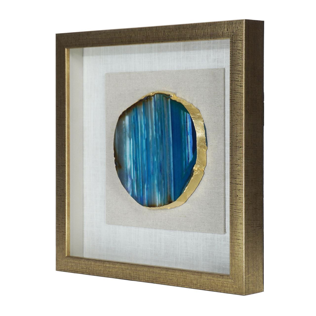 Huji Home Products. Agate Slice Shadow Box Wall Décor (MS46988B) 15.74