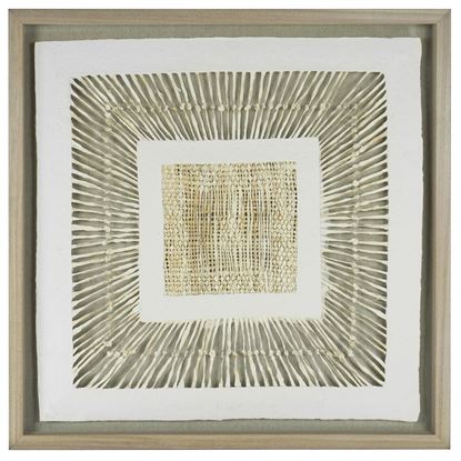 Picture of Abstract Papier-Mâché Shadow Box Wall Décor (MS46989) 31.49" x 31.49"