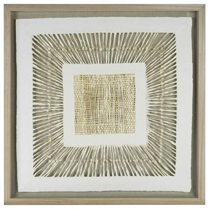 Picture of Abstract Papier-Mâché Shadow Box Wall Décor (MS46989) 31.49" x 31.49"