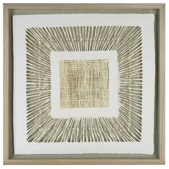 Picture of Abstract Papier-Mâché Shadow Box Wall Décor (MS46989) 31.49" x 31.49"