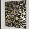 Picture of Egyptian Hieroglyphs Silhouettes Shadow Box Wall Décor (MS55804B) 31.49" x 31.49"