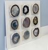 Picture of Assorted Agate Slice Shadow Box Wall Décor  (MS56012C) 23.62" L x 23.62" H