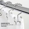 Picture of HUJI Double Glide Decorative Roller Shower Curtains Hooks (1) - HJ297