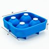 Picture of HUJI Food Grade Silicon Ice Ball Maker Ice Mold Tray (1, BLUE) - HJ1012