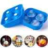 Picture of HUJI Food Grade Silicon Ice Ball Maker Ice Mold Tray (1, BLUE) - HJ1012