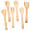Picture of HUJI Bamboo Wooden Kitchen Cooking Utensils Gadget Set of 6 - HJ094