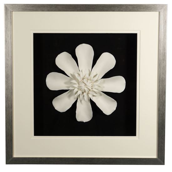 Picture of Porcelain Flower Shadow Box Wall Décor (MS36977A) 23.62" L x 23.62" H