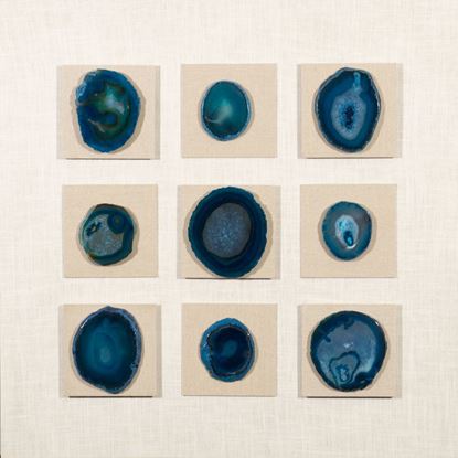 Picture of 9-Pieces of Blue Agate Collections Wall Décor (MS46984) 31.50" x 31.50"