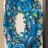 Picture of Blue Butterfly Wreath Shadow Box Wall Décor (MS56004) 35.43" L x 35.43" H