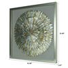 Picture of Gold & Silver Feather Wreath Shadow Box Wall Décor  (MS56003) 31.50" L x 31.50" H