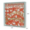 Picture of Color Splash on Xuan Paper Shadow Box Wall Décor (Red) (MS55125B) 19.69" L x 19.69" H