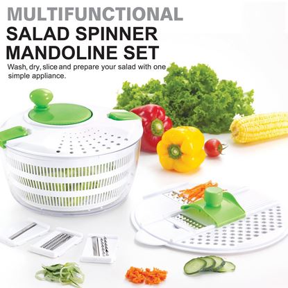 Picture of Multifunctional Salad Spinner and Mandoline Set