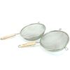 Picture of Huji 2 Stainless Steel Fine 8" Double Mesh Strainer  with a Wooden Handle - HJ146_2PK