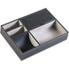 Picture of HUJI Black Leatherette Valet Jewelry Tray Insert Liner Organizer 5 Compartments - HJ354