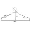 Picture of HUJI Chrome Hangers For Closet Organization (Chrome, Set of 8) - HJ1037