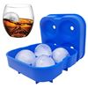 Picture of HUJI Food Grade Silicon Ice Ball Maker Ice Mold Tray (1, BLUE) - HJ1012