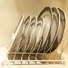 Picture of HUJI Plates Holder Pots' Pans' Lid Organizer Rack for Cabinet, Pantry or Kitchen Counter - HJ293