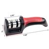 Picture of HUJI Professional Kitchen 2 Stage Knife Sharpener with Soft Grip Safety Handle for Knives - HJ320
