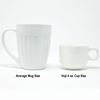 Picture of HUJI Stack-able Porcelain 4 Oz. Espresso Turkish Coffee Cups & Saucer with Chrome Rack - HJ318