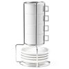 Picture of HUJI Stack-able Porcelain Espresso Turkish Coffee Cups & Saucer with Chrome Rack - HJ142