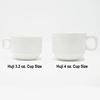 Picture of HUJI Stack-able Porcelain Espresso Turkish Coffee Cups & Saucer with Chrome Rack - HJ142