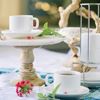 Picture of HUJI Stack-able Porcelain Espresso Turkish Coffee Cups & Saucer with Chrome Rack - HJ142